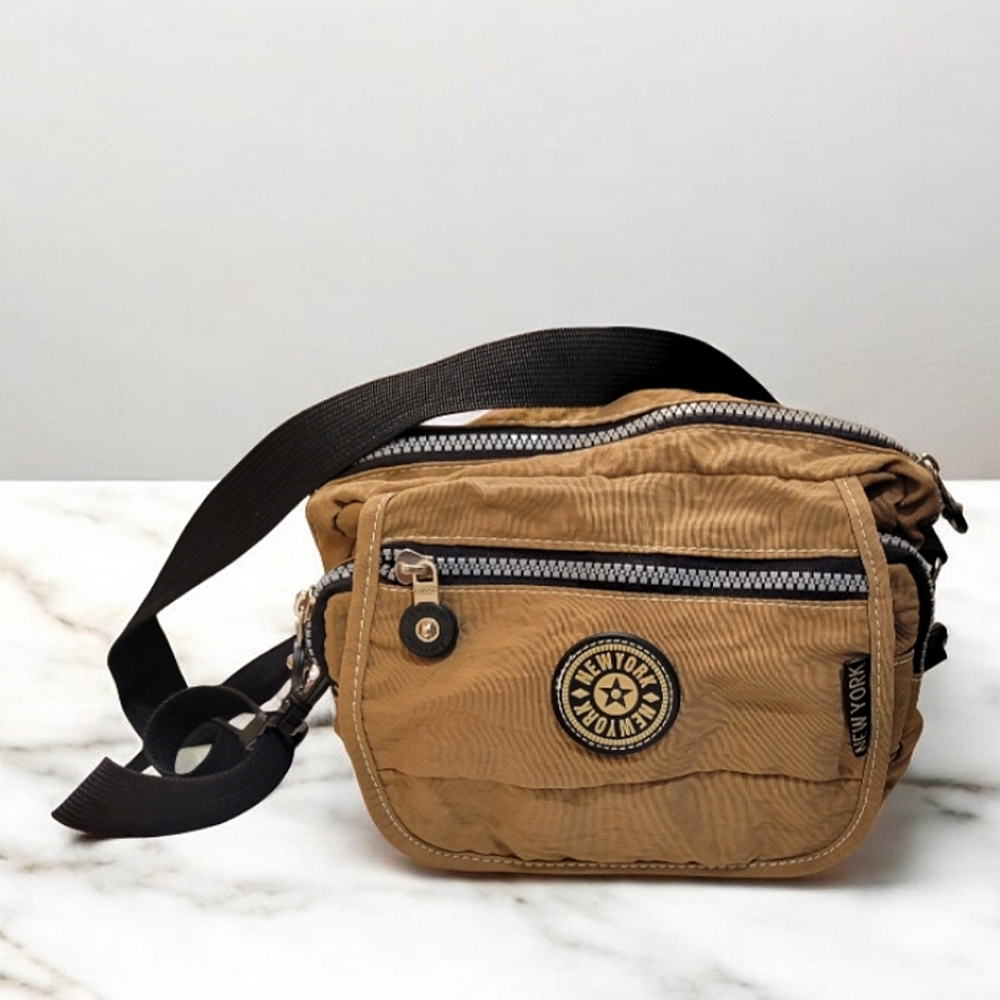 Kipling Browm Crossbody Bag W/ Adjustable Straps
